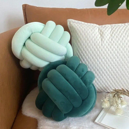 Three-Strand Braided Round Pillow Sofa Cushion Decorative Pillow for Living Room