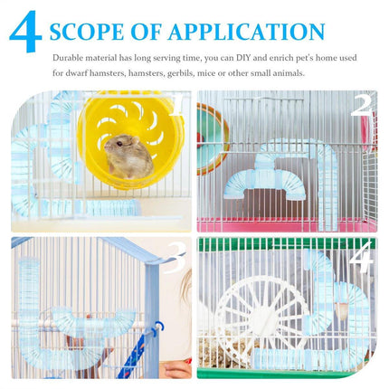 8X Hamster Cage Tunnel Squirrel Guinea Pig Hedgehog Small Animals Tube Toy - Aimall