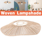 Woven Paper Rope Lamp Shade Rustic Ceiling Light Shade for Living Room Decor