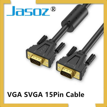 1M VGA 15pin Monitor Projector Cable VGA 3+6 HD Video Cable for LCD Laptop - Aimall