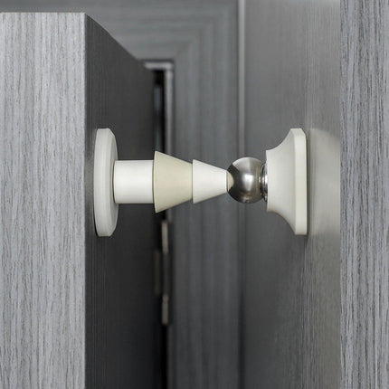 Silicone Silent Door Stopper with Suction Base and Secure Hold Catch Design