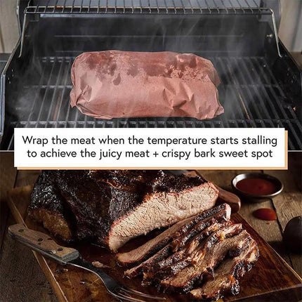 Pink Kraft Butcher  Roll Food Grade Oil absorbent paper for outdoor grilling Aimall