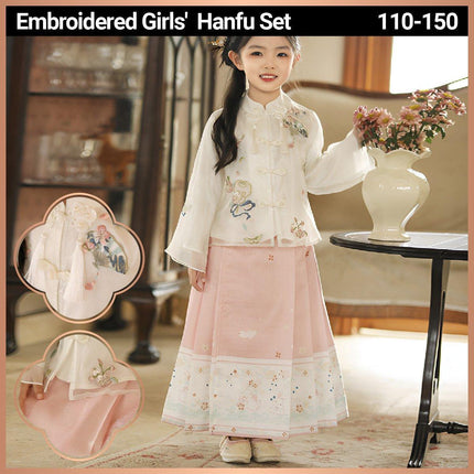 Spring Autumn Hanfu for Girls Ancient Style Tang Dress High-End Fairy