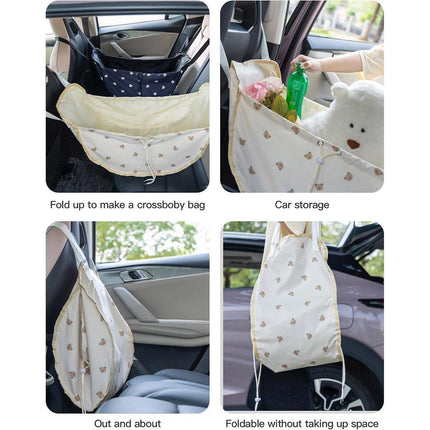Car Seatback Storage Organizer Multi Function Rear Seat Hanging Storage Bag