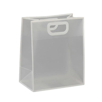25pcs Transparent Frosted PVC Tote Bags Clear Plastic Gift and Clothing Bags