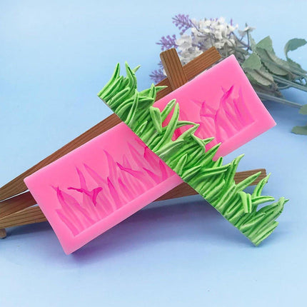 2PCS Grass Shape Silicone Cake Mold DIY Chocolate Baking Tool for Cookies Cake