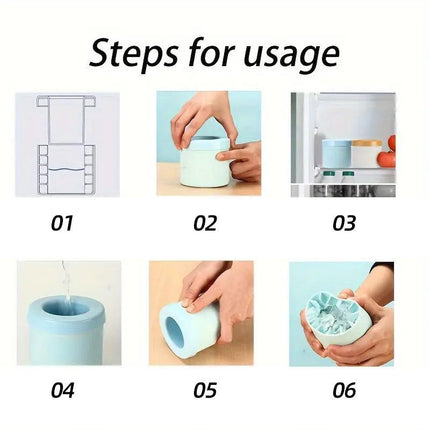 Silicone Ice Cube Tray Mould Ice Box Compartment Bucket for Easy Ice Making