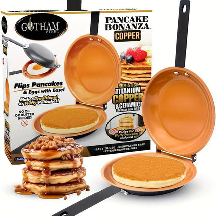 Double Sided Folding Skillet Cake Pan Frying Pan Nonstick Cooking Pan Kitchen