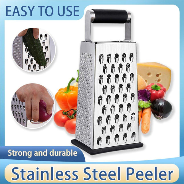 Stainless Steel 4 Sided Kitchen Shredder Multi Purpose Grater Peeler Tool