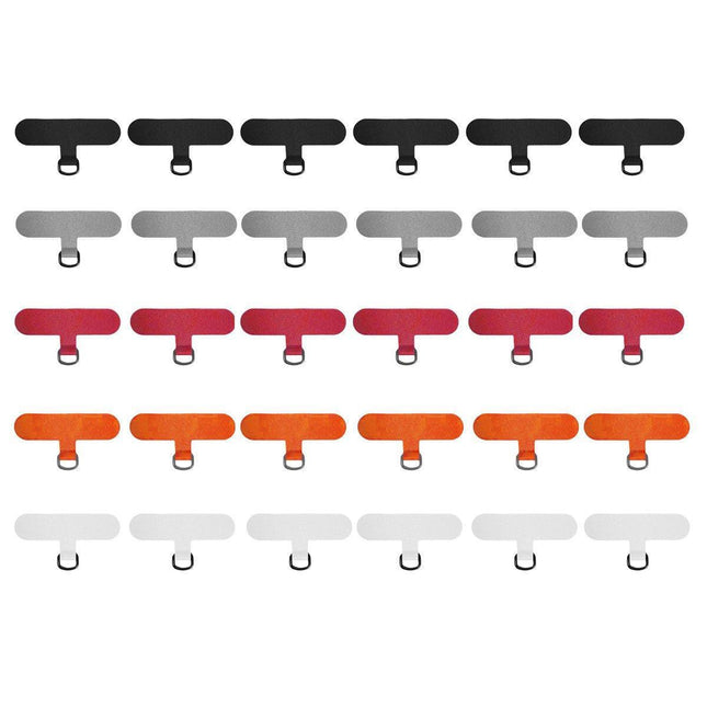 30PCS Removable Mobile Phone Lanyard Strap No Punch Clip Anti-Loss Card Holder