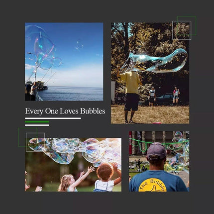 Double Pole Bubble Rope for Giant Bubble Show Outdoor Party Fun Activity