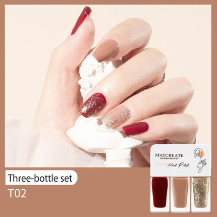 Fashion 11 Styles 3 in 1 One Step Gel Nail Polish Quick Drying Gel Varnish 12ml - Aimall