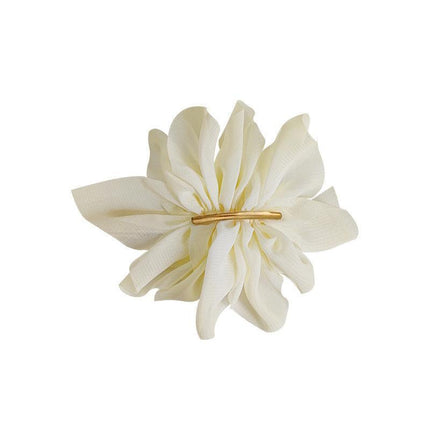 Chiffon Headdress Flower Hairpin Woman Sweet party hair Claw styling Hair Clips - Aimall
