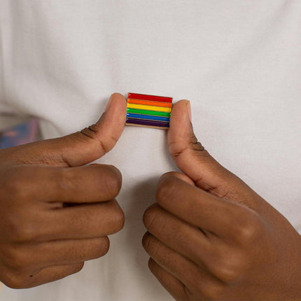 LGBTQ Rainbow Pride Brooch Equality Lapel Pin Ally Badge Gay Lesbian Support