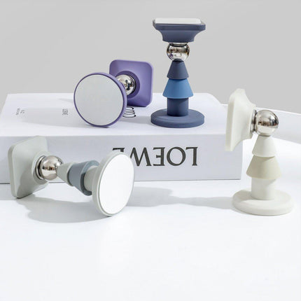 Silicone Silent Door Stopper with Suction Base and Secure Hold Catch Design