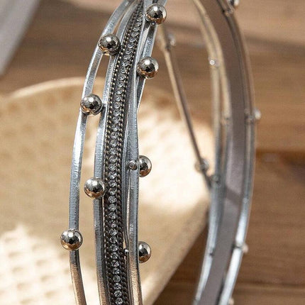 Fashion Multilayer Leather Bracelet Men Women Wristband Bangle Creative Jewelry - Aimall