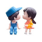 New Fashion Car Dashboard Lovely Couple Girl Boy Good Luck Ornament Auto Decor - Aimall