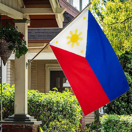 Large Philippines Filipino Flag Heavy Duty Outdoor 90 X 150 CM - 3ft x 5ft - Aimall