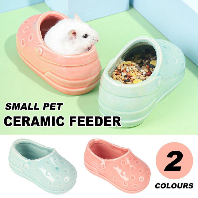 Tumble-Proof Non-Slip Hamster Food Bowl Hedgehog Feeder Squirrel Dish Plate