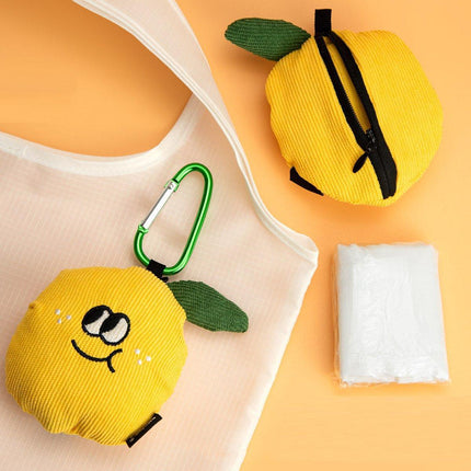 Cartoon Fruit Shopping Bag Cute Doll Folding Eco-Friendly Pendant Tote Bag