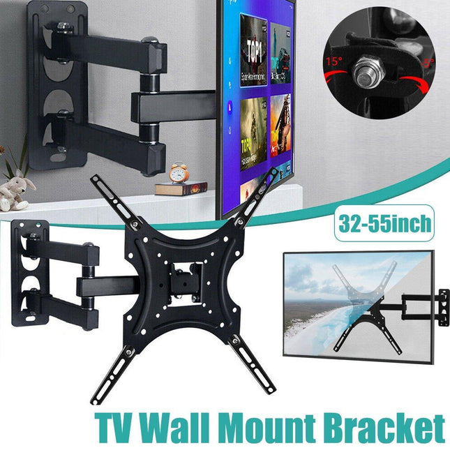 Universal TV Wall Mount Bracket Swivel Tilt 32-55Inch Folding TVStand Adjustable