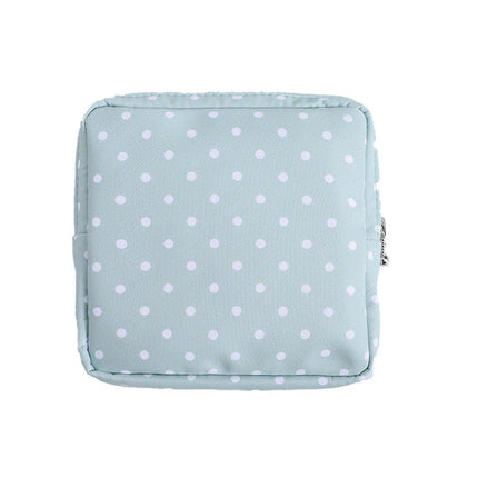 3PCS Cotton Sanitary Napkin Storage Bag Pink Leaves Cactus Dots Portable Pouch