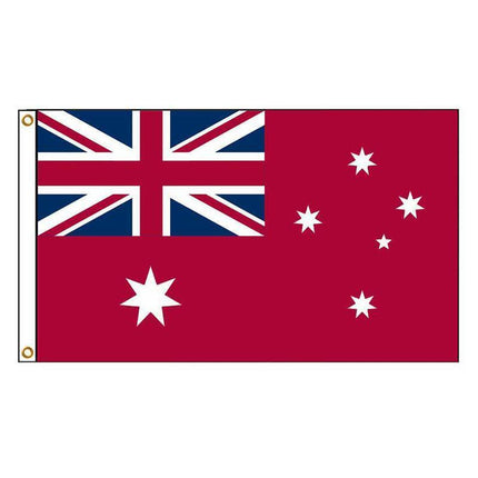 Large Australia Red Ensign Flag Duster Aussie Heavy Duty Marine Navy 90 x 150cm - Aimall