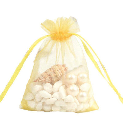 50PCS Organza Bag Sheer Bags Jewellery Wedding Candy Packaging Sheer Bags 13*18 cm - Aimall
