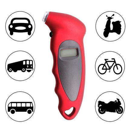 LCD Tyre Car air pressure tester Digital Gauge Auto Truck Tire Motorcycle Meter - Aimall