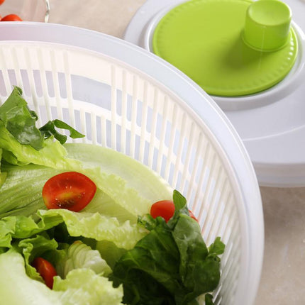 Salad Spinner Vegetable Lettuce Washer Dryer Serving Bowl Container Large - Aimall