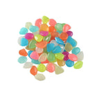 UP TO 500X Pebbles Stone Glow in the Dark Rock Fish Tank Stones Garden Road - Aimall