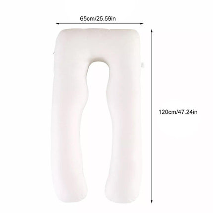 U-shaped All-Cotton Maternity Pillow Multifunctional Lumbar Side Sleep Cushion