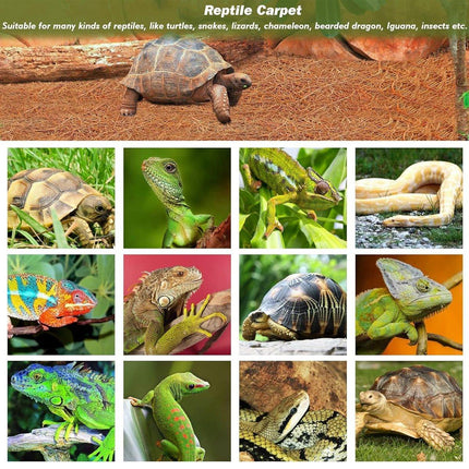 Reptile Terrarium Liner Coconut Fiber Mat Tortoise Carpet Pet Hamster Bedding
