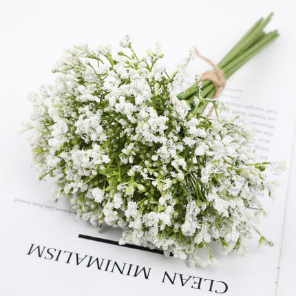 12PCS Artificial Foam Gypsophila Flower Bouquet for Wedding and Home Ornaments