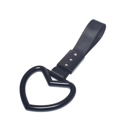 Heart Shaped Car Static Decorative Warning Ring Rear Bumper Interior Pull Ring