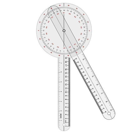 49CM 360 Degrees Calibrated Goniometer Physio Medical Joint Angle Measure Ruler - Aimall