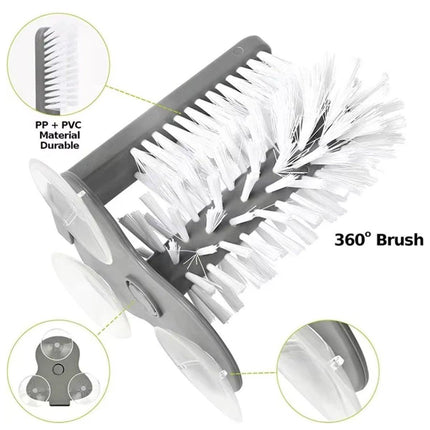 Sink Water Bottle Cleaning Brush Glass Cup Brush Suction Cup Brush Kitchen Tool