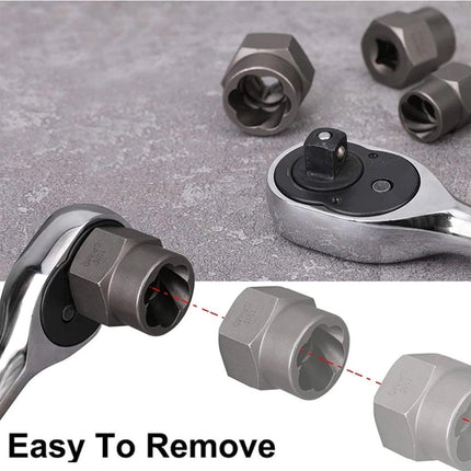 13 Piece Impact Bolt Nut Remover Set Extractor Socket Tool for Stripped Nuts Bolt