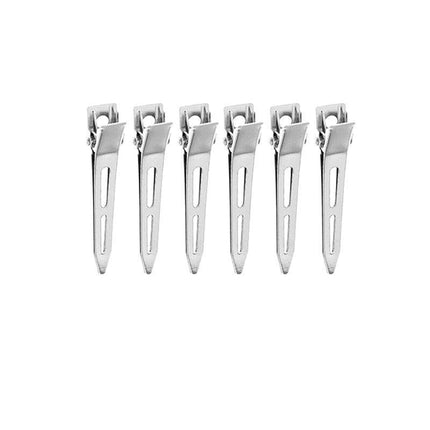 6-54PCS 5.5cm Hairdressing Sectioning Hair Clips Duck Bill Hairpin Salon Metal Curl Clips - Aimall