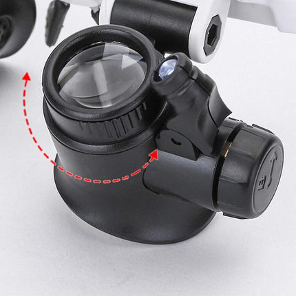 Three Types High Magnification Headgear Magnifier Magnifying Loupe Glasses Tool