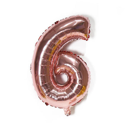 Rose Gold 32" Foil Number Balloon 81cm Birthday Party Wedding - Aimall