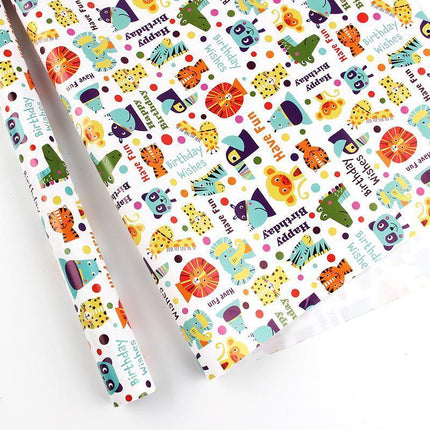 20pcs Cute Animal Cartoon Gift Wrapping Paper for Toys Bookskin and Crafts