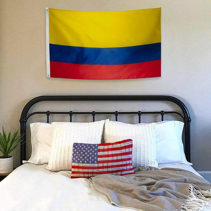 Large Colombia Colombian Flag Heavy Duty Outdoor CO 90x150cm - 3x5ft - Aimall