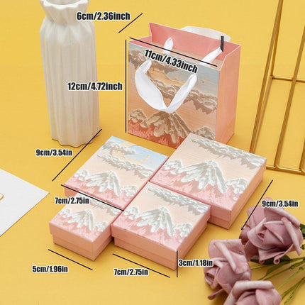 20PCS Jewelry Boxes Ring Necklace Bracelet Earring Gift Packaging with HandleBag