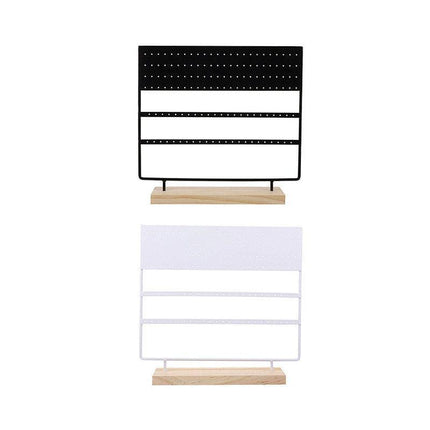 Earring Stand Display Rack 3-Tier Ear Stud Holder Jewelry Organizer 144 Holes - Aimall