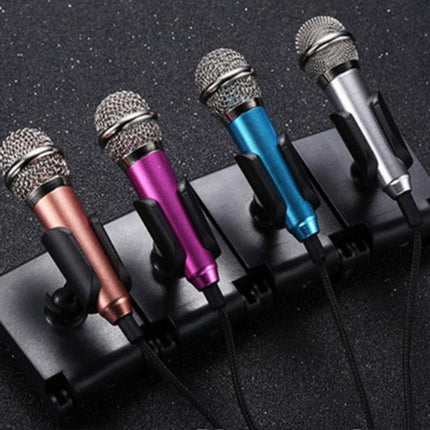 Mini Microphone Portable Vocal Instrument Mic for Mobile Phone Laptop Notebook - Aimall