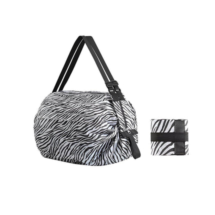Large Foldable Reusable Shopping Bag Portable Travel Shoulder Grocery Tote Bag
