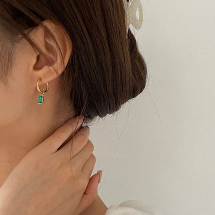 Fashion Gold Zircon Earrings Stud Drop Dangle Wedding Best Gift For Women - Aimall