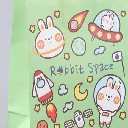 50PCS Colourful Kraft Paper Gift Bags Reusable Party Favor Bags for School Events