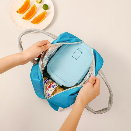 Portable Lunch Bag Insulated Thermal Cooler Box Carry Tote Travel Bag - Aimall